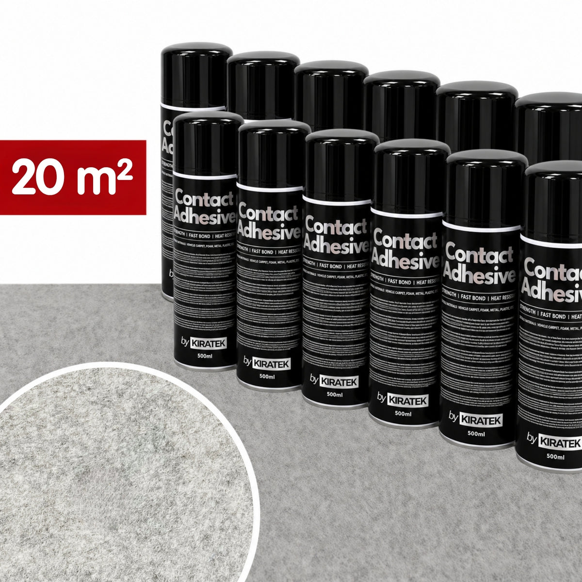 Carpet & Adhesive for Campervan Lining