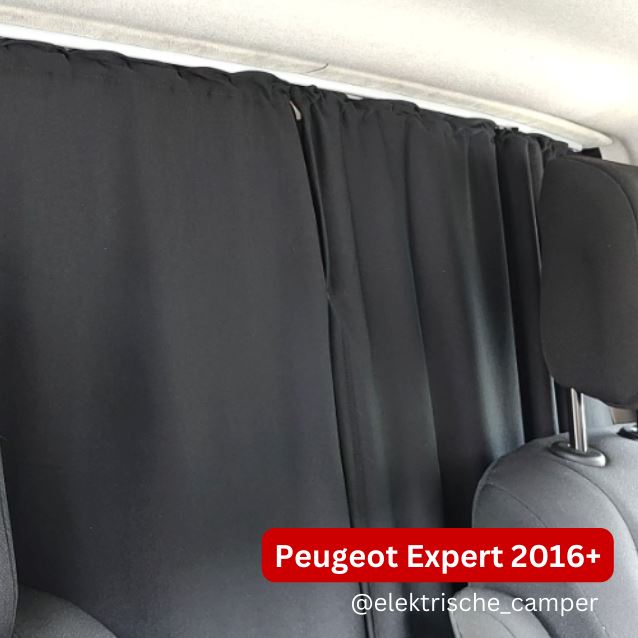Cab Divider Curtain Kit With 118cm Rail - Premium Blackout