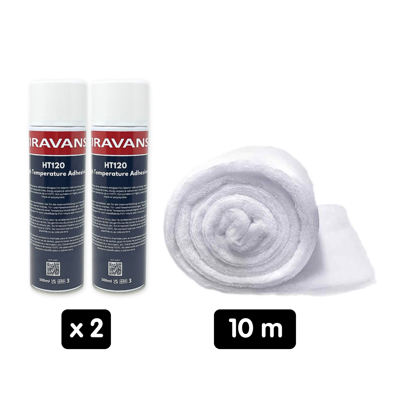 Thermal Fill 35mm Loose-weave Lightweight Polyester Campervan Insulation - 10 Metres