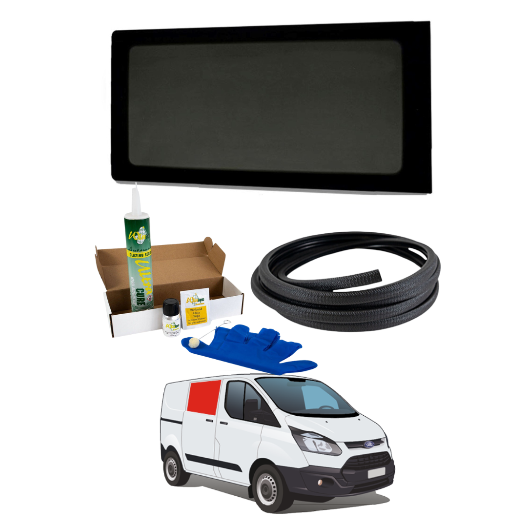 Right Fixed Window + Fitting Kit for Ford Transit Custom 1st Gen V362 (2013-2023)