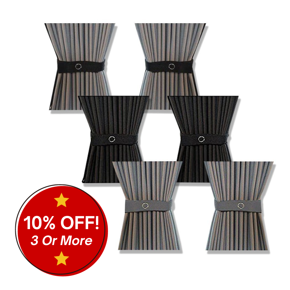 Universal Curtain Kit with 115cm Straight Rails (41cm, 52cm, 70cm Drop)