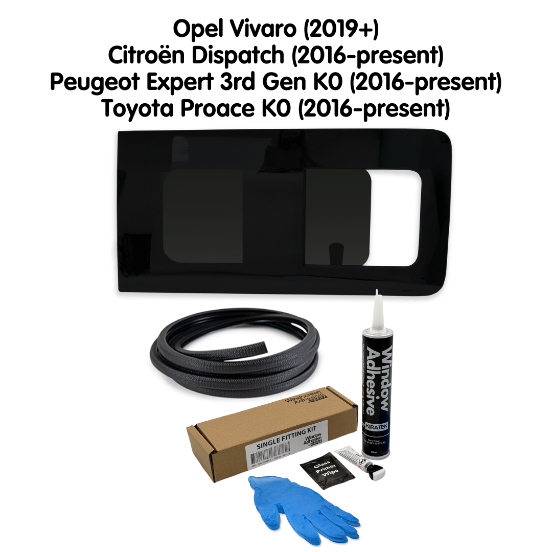 Right Opening Window + Fitting Kit for Opel Vivaro (2019-present)
