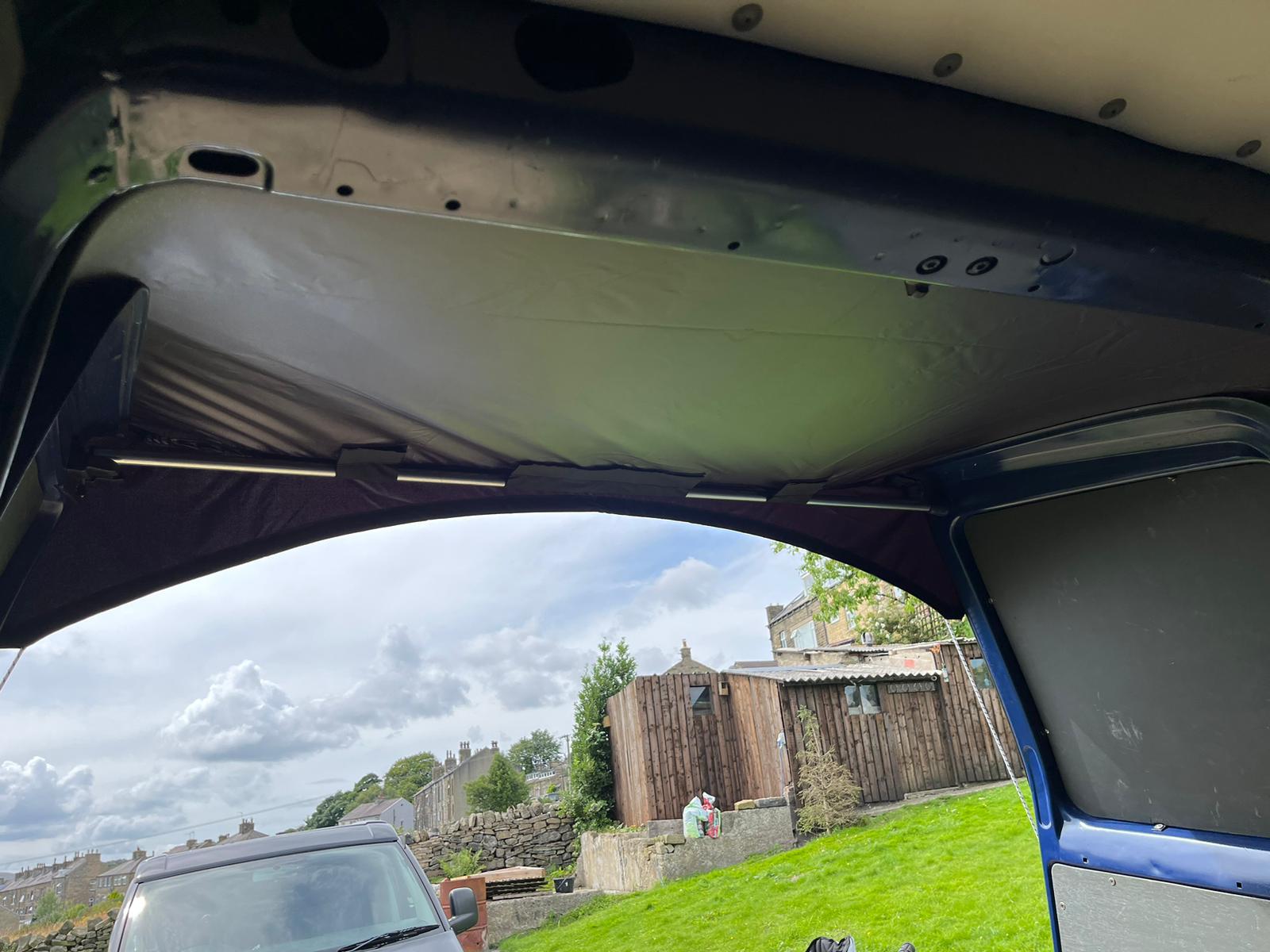 Kiravans Barn Door Campervan Awning for VW Transporter T4 (with Spoiler)