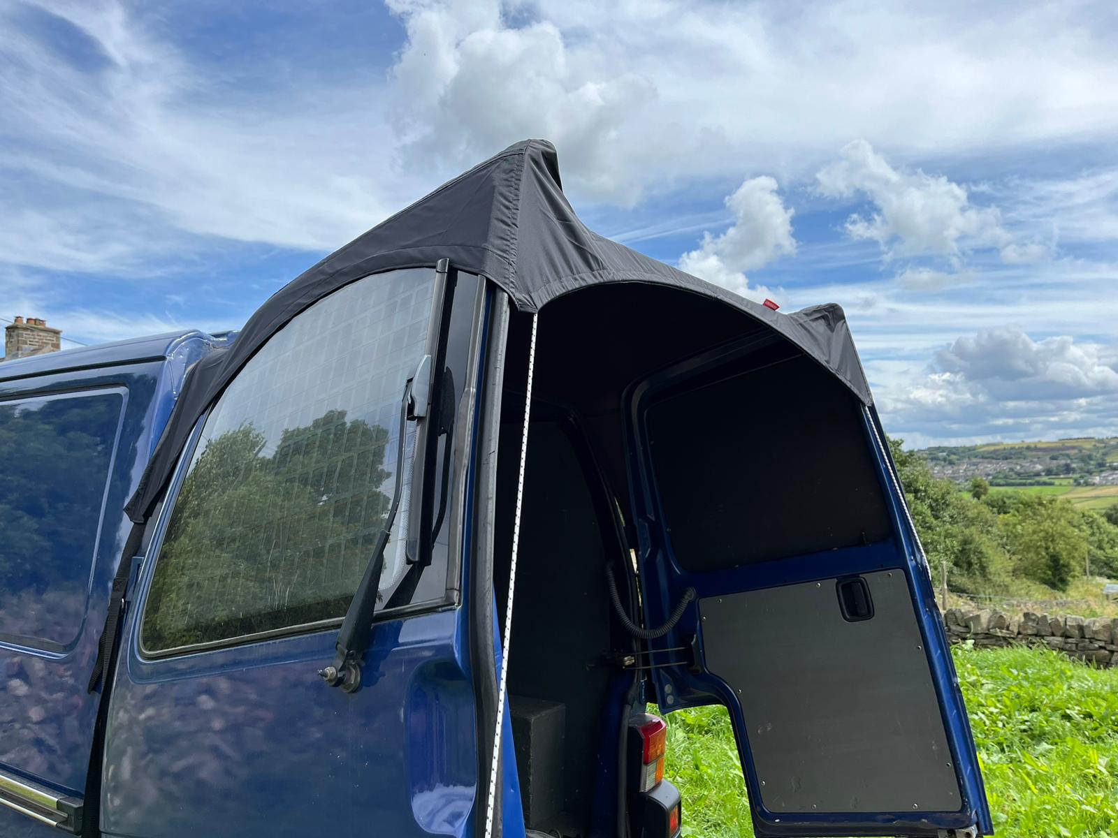 Kiravans Barn Door Campervan Awning for VW Transporter T4 (with Spoiler)