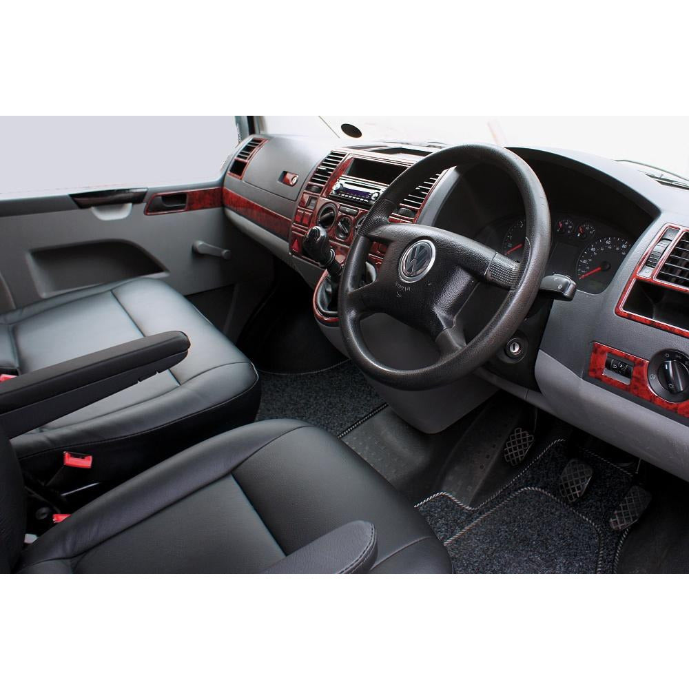 Cab Mat for 2 Single Seats - VW T5 to T6 (Right Hand Drive - UK/Ireland)
