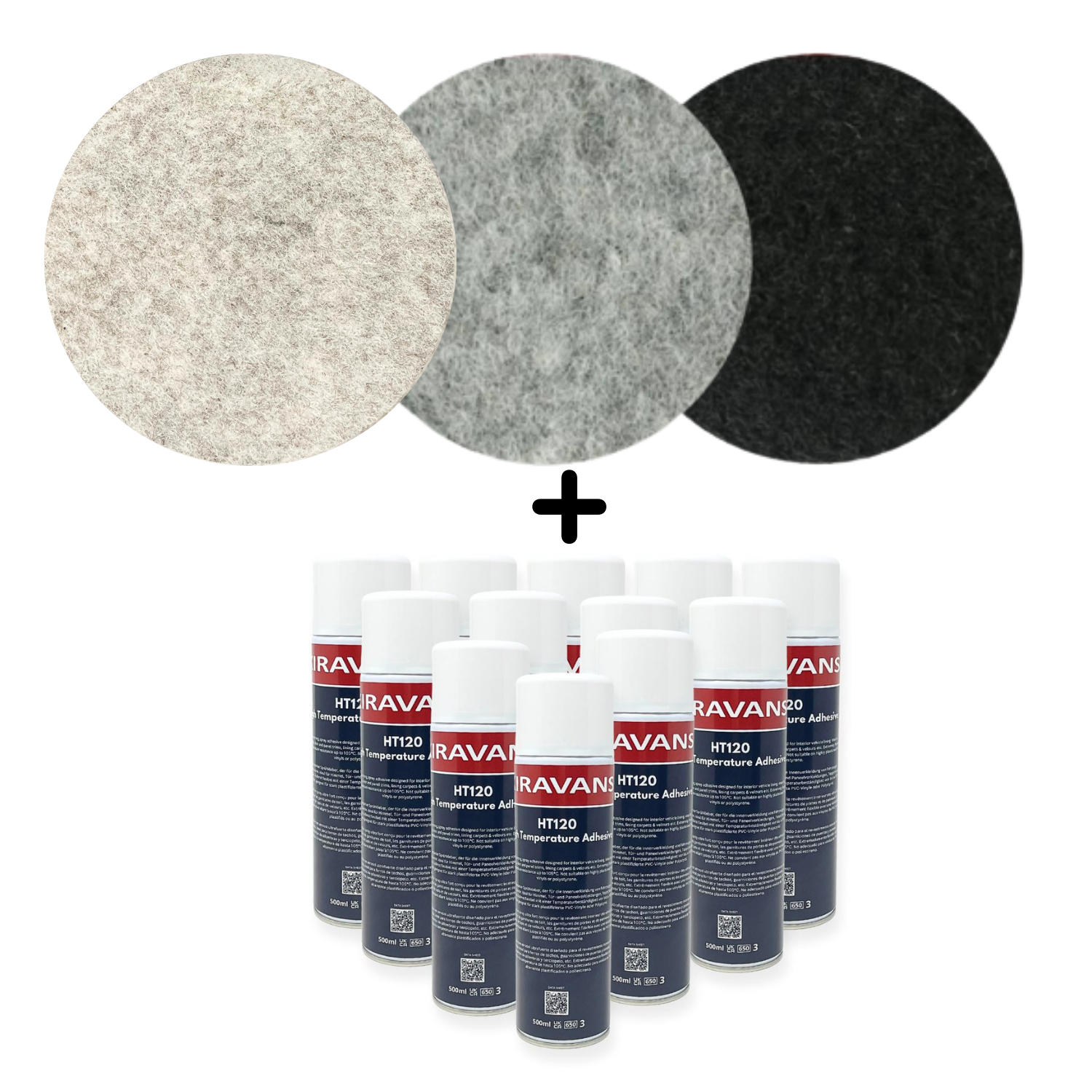 4-Way Stretch Campervan Carpet Lining + Adhesive