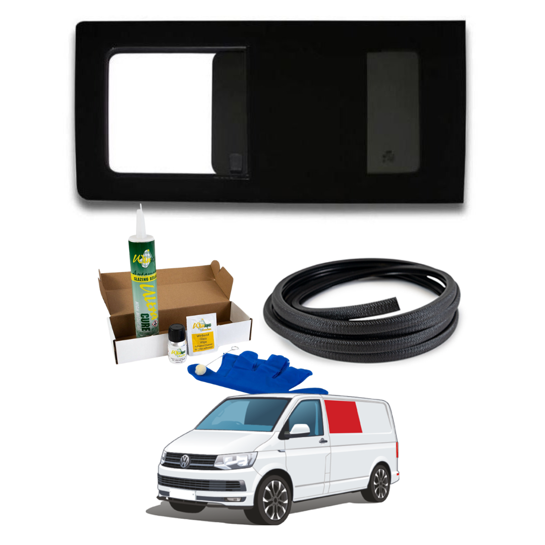 Left Opening Window + Fitting Kit for VW Transporter T5 to T6.1 (2003-2024)