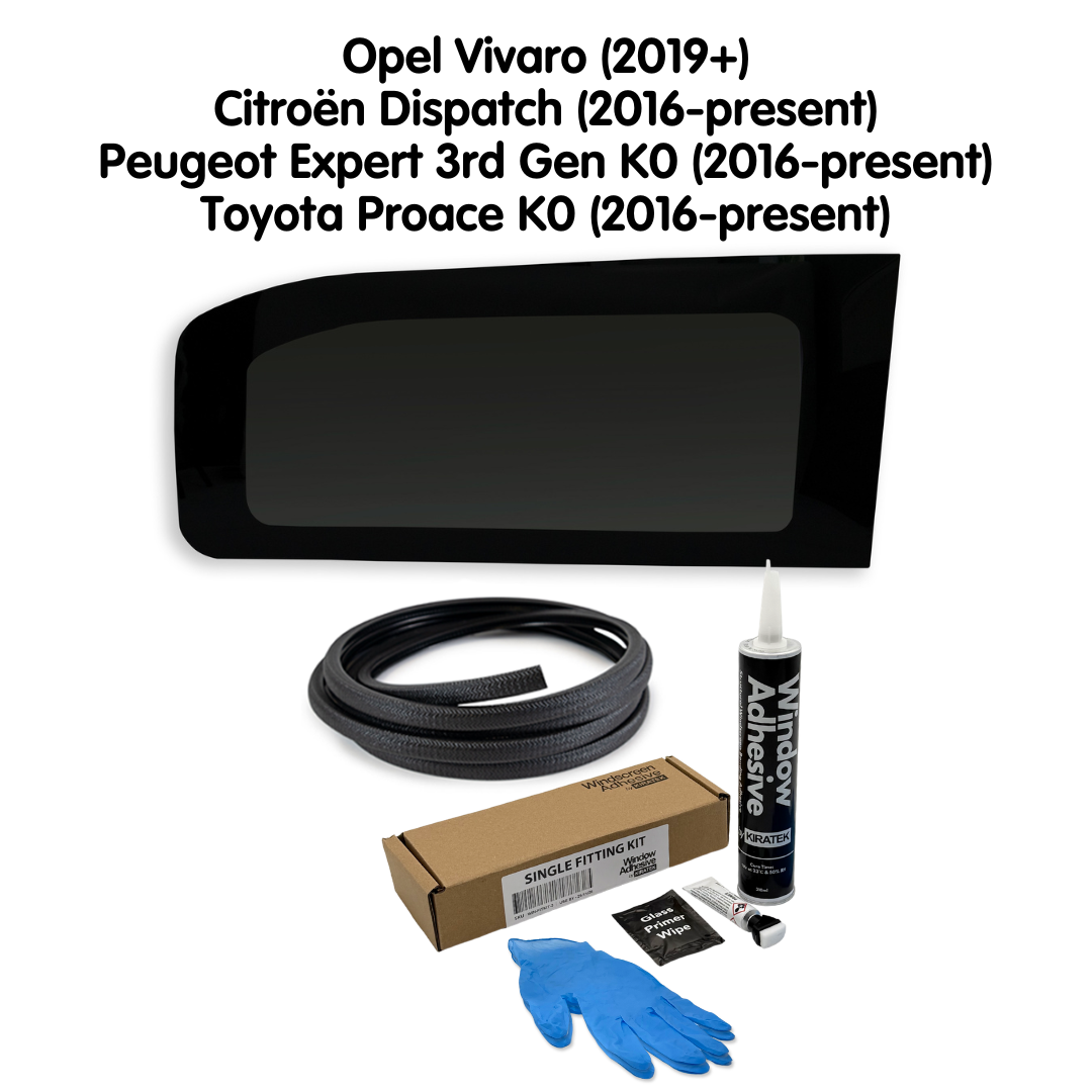 Right Rear Quarter Window + Fitting Kit for Opel Vivaro (2019-present)