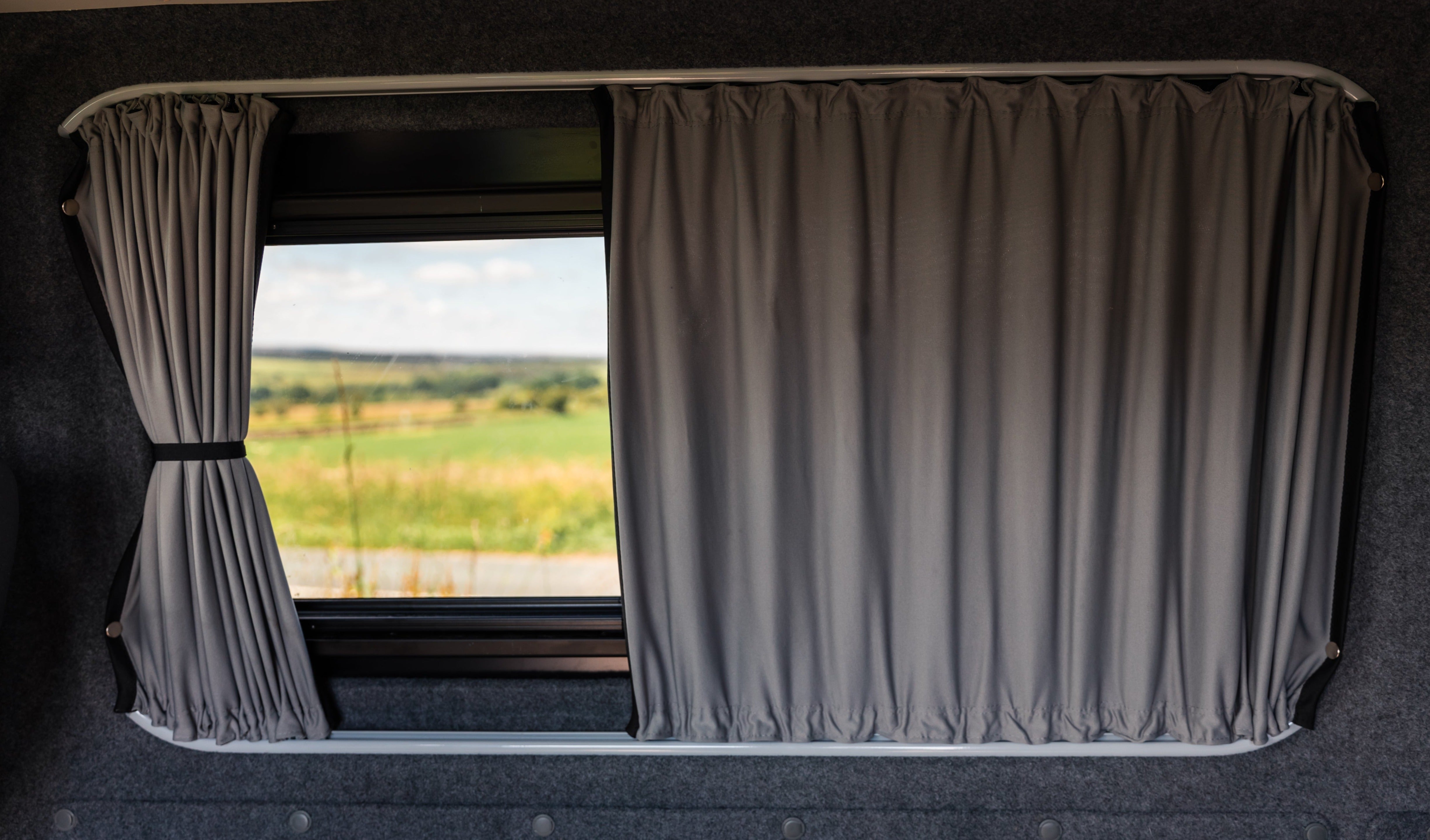 Ford Transit Custom 1st Gen V362 (2013-2023) Premium Blackout Curtain Kit - Left Centre