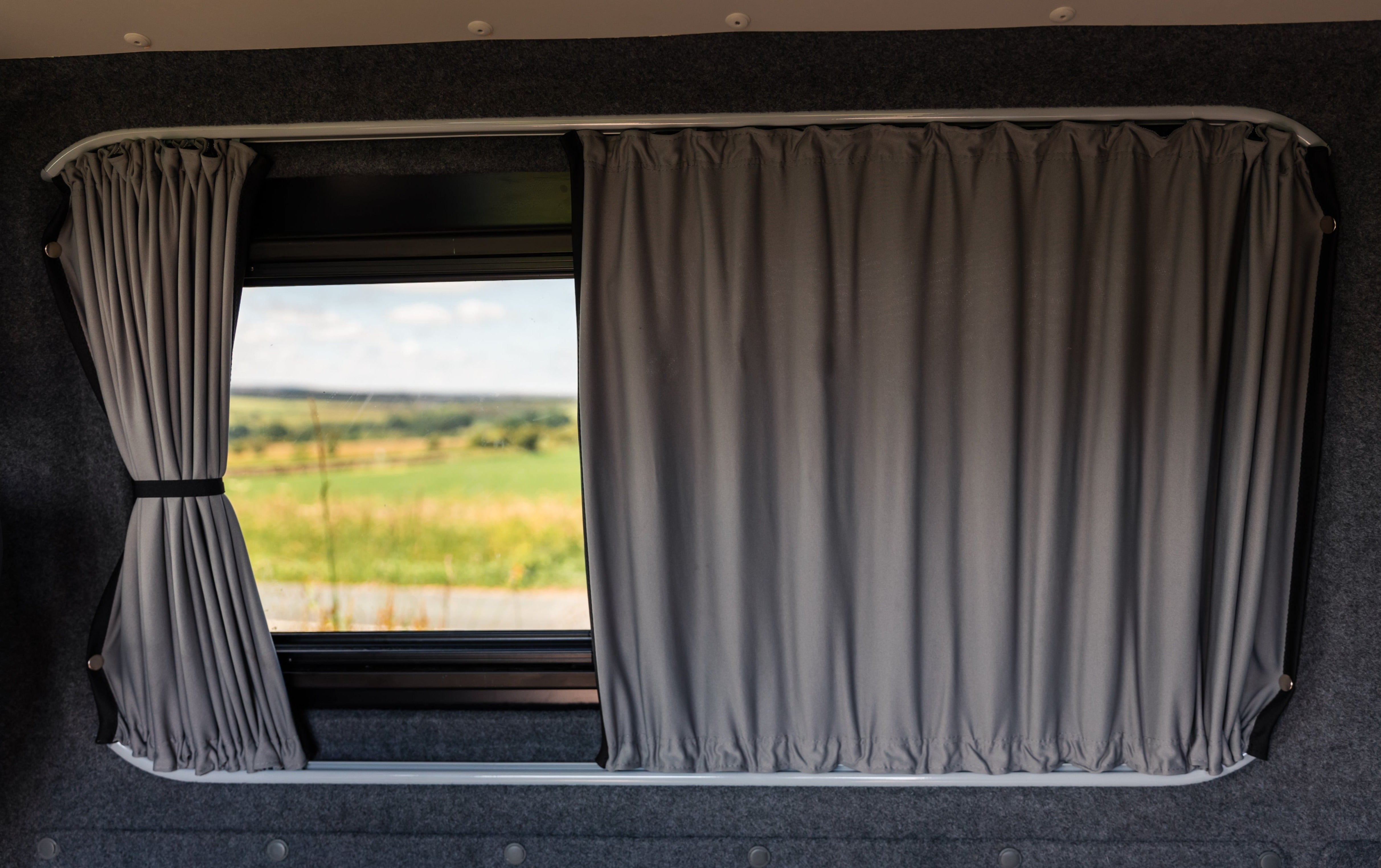 Ford Transit Custom 1st Gen V362 (2013-2023) Premium Blackout Curtain Kit - Left Back