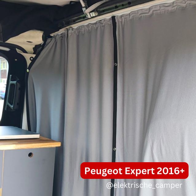 Cab Divider Curtain Kit With 118cm Rail - Premium Blackout