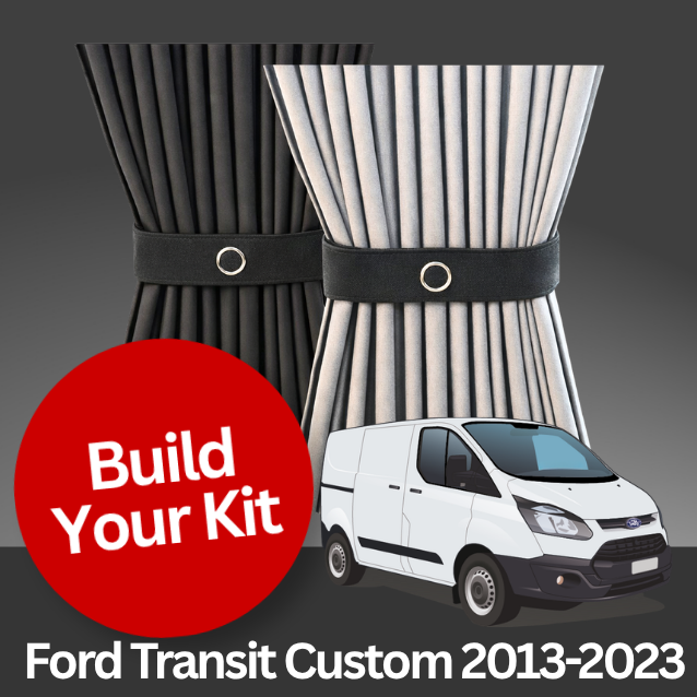 Ford Transit Custom 2013-2023 Premium Blackout Curtains: Build Your Curtain Set