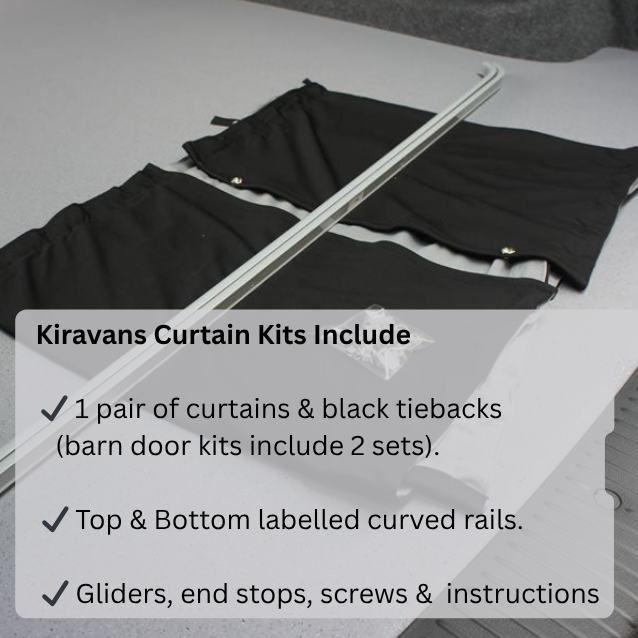 Ford Transit Custom 2013-2023 Premium Blackout Curtains: Build Your Curtain Set