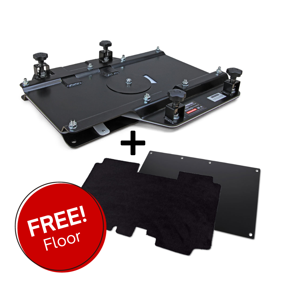 VW Transporter T5 to T6.1 (2003-2024) Kiravans Double Passenger Seat Swivel + Floor