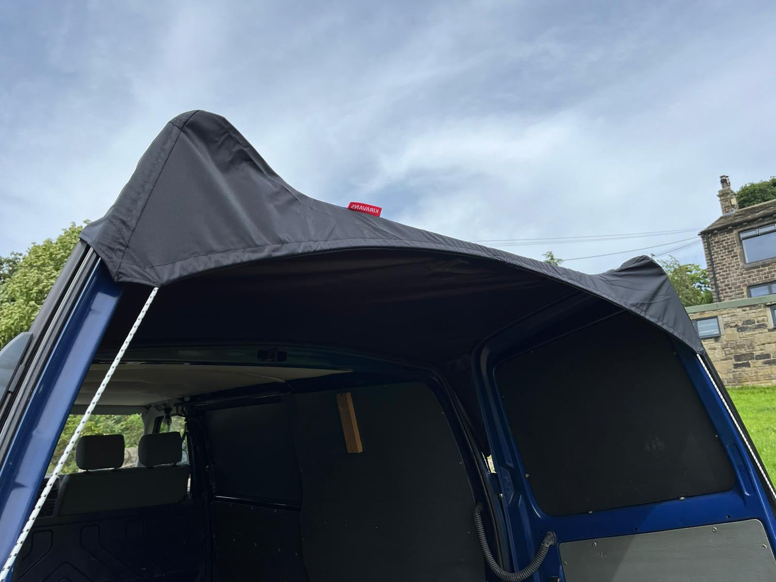 Kiravans Barn Door Campervan Awning for VW Transporter T4 (with Spoiler)