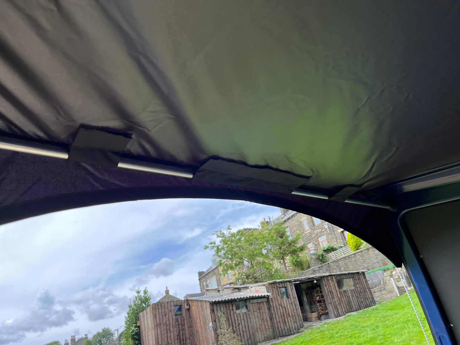 Kiravans Barn Door Campervan Awning for VW Transporter T4 (with Spoiler)