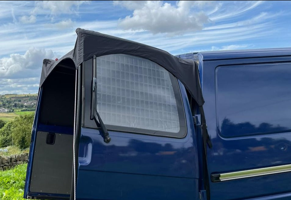 Kiravans Barn Door Campervan Awning for VW Transporter T4 (with Spoiler)