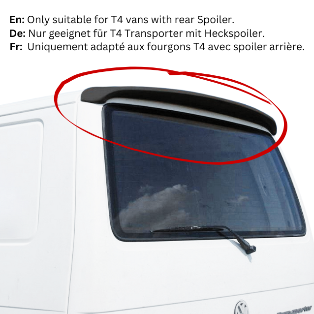Kiravans Barn Door Campervan Awning for VW Transporter T4 (with Spoiler)
