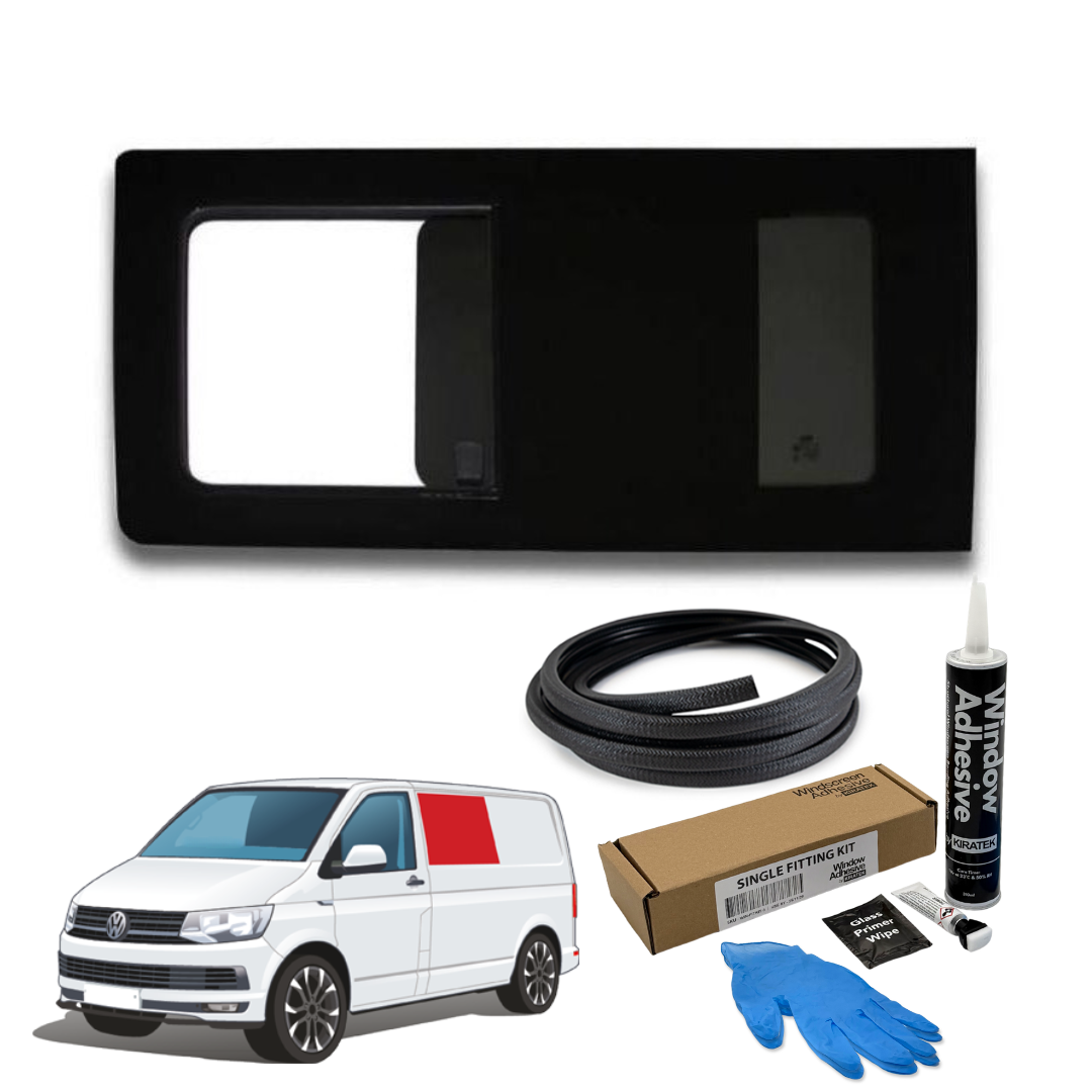 Left Opening Window + Fitting Kit for VW Transporter T5 to T6.1 (2003-2024)