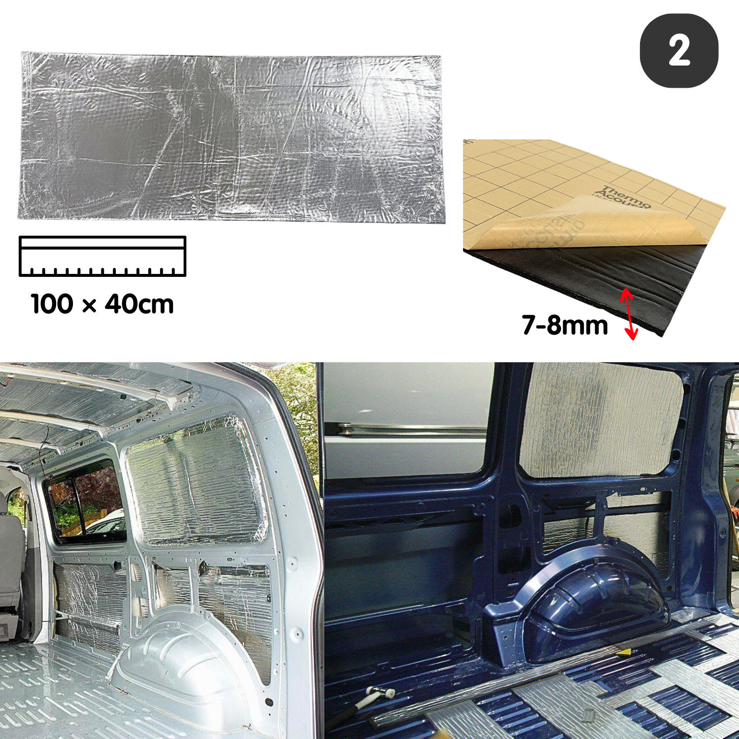 Van Insulation Kit – Sound Deadening, Thermal Foam, Thermal Fill & Underfloor for Ultimate Warmth