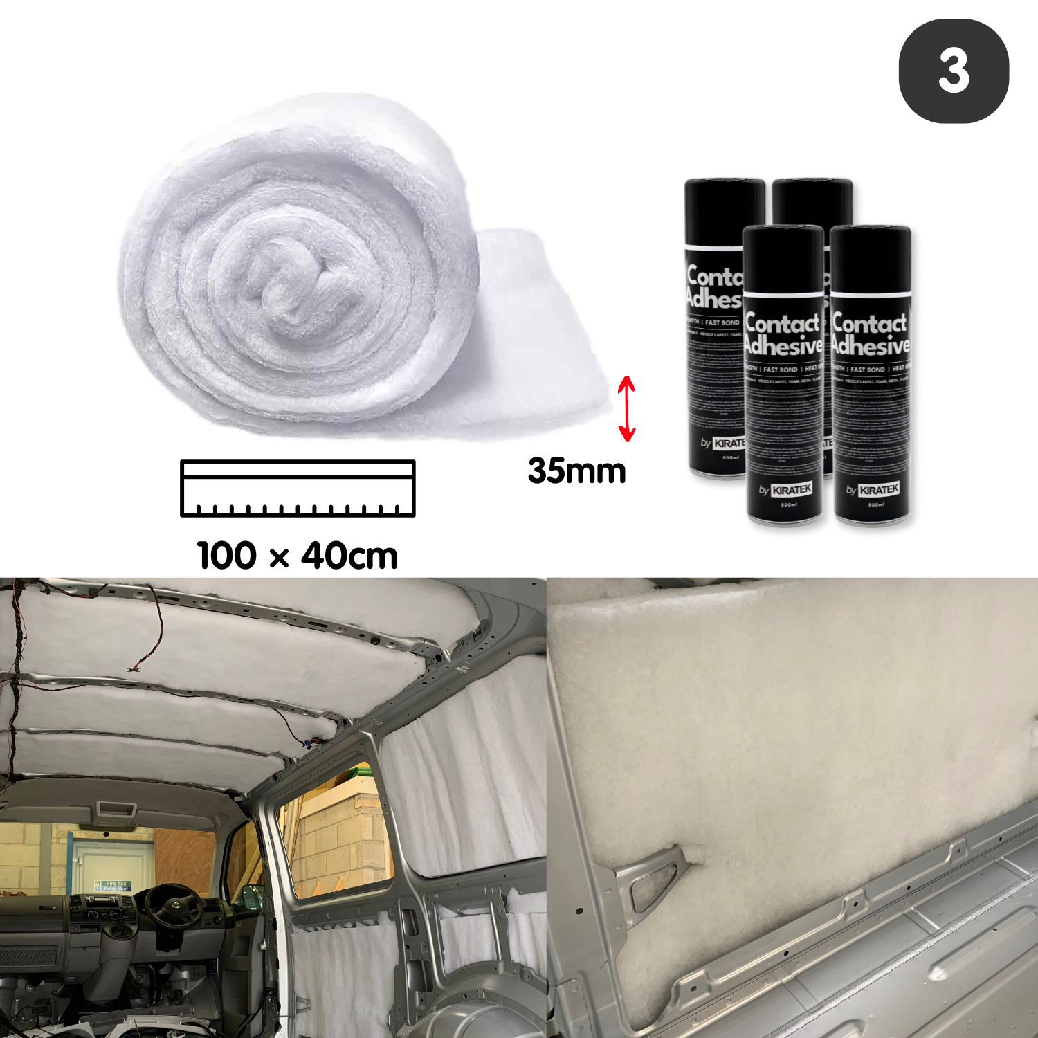 Van Insulation Kit – Sound Deadening, Thermal Foam, Thermal Fill & Underfloor for Ultimate Warmth