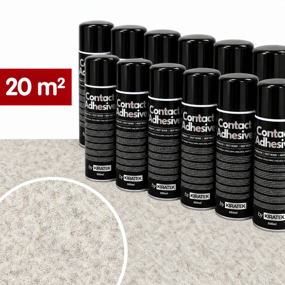 Carpet & Adhesive for Campervan Lining