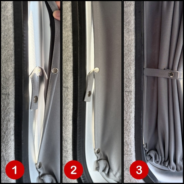 Tailgate Window Curtain Kit - Premium Blackout - Opel Vivaro (2014-2018), Renault Trafic (2014 - Present) & Other X82 Vans