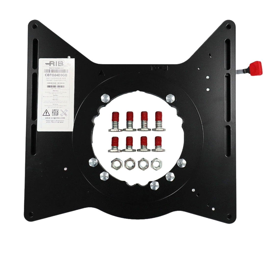 Ford Transit Custom 2nd Gen V710 RIB V3 Single Seat Swivel - PASSENGER (Right Hand Drive - UK/Ireland)