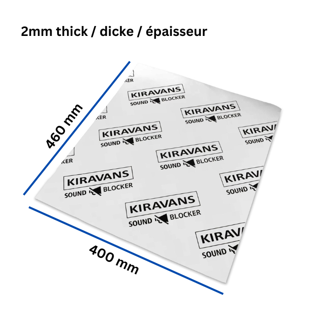 Kiravans Sound Blocker - 2mm Sound Deadening mat